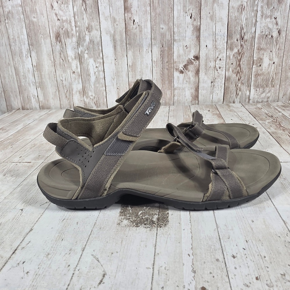 Teva Verra Womens Sandals Bungee Cord Brown Hiking Water Shoes 1006263 Size 9